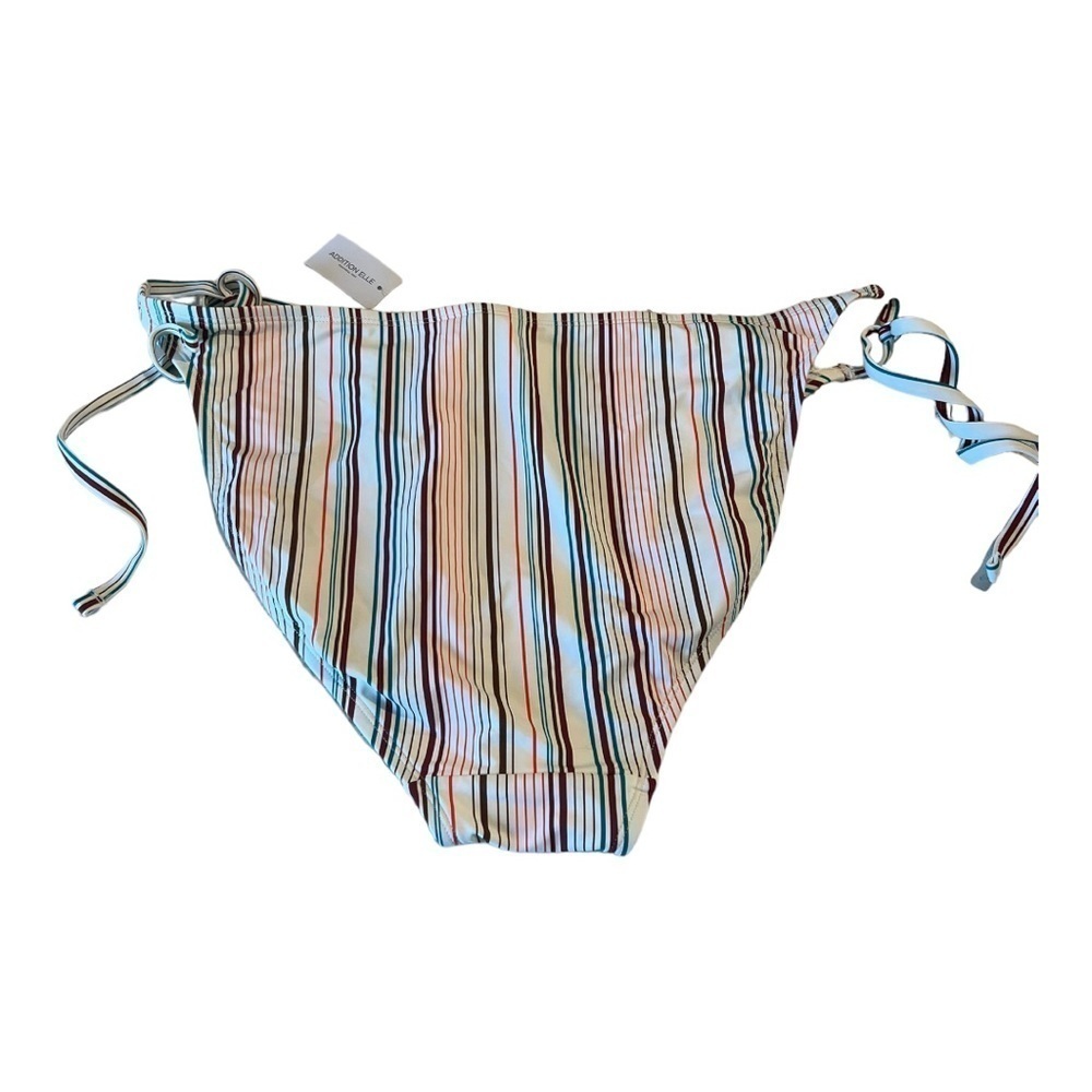 Addition Elle String Bikini Multi Striped Swim Bottom Bikini Separate 1X NEW - Picture 9 of 10